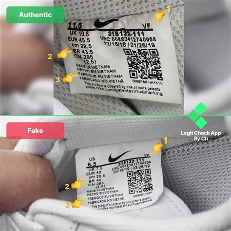 fake check nike|how to identify a fake nike.